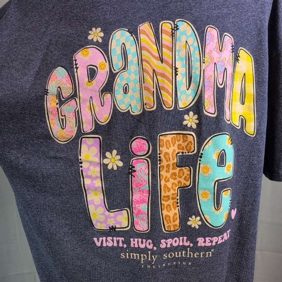 Simply Southern Blue 'Grandma Life' Tee - Picture 3 of 7